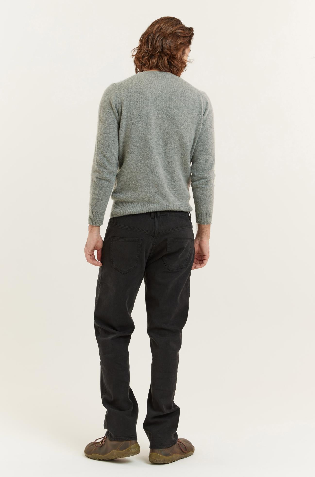 Black Recycled Wood Twill Satch Classic American Jeans