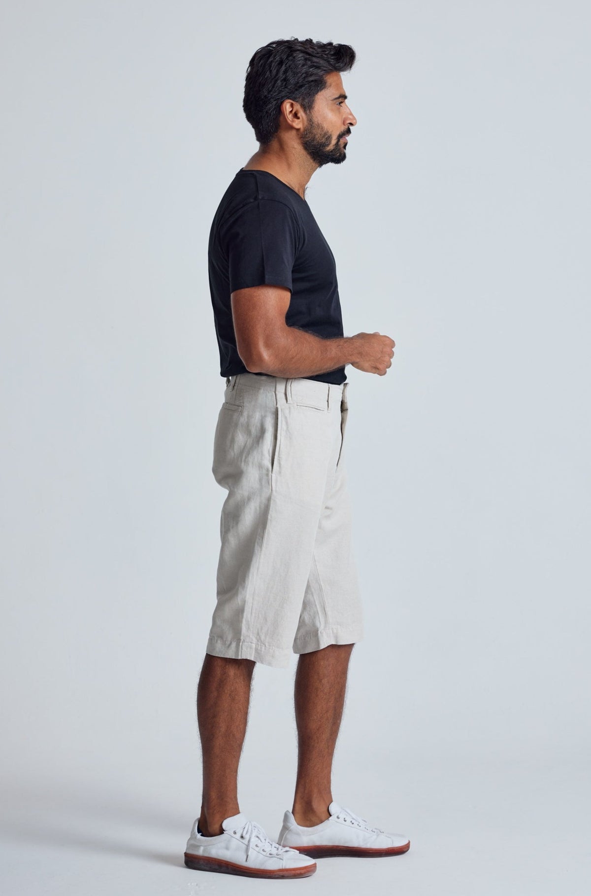 Natural The Bird Regular Fit Shorts - GOTS Certified Organic Cotton and Linen