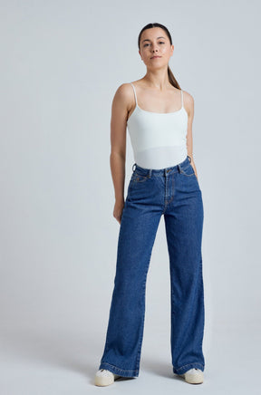 Beech Etta High Waist Wide Leg Jeans Pre Consumer Recycled Lyocell, Lyocell, Recycled Cotton and Acetate