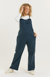 Navy Recycled Wood Denim Lou-Barker Dungaree