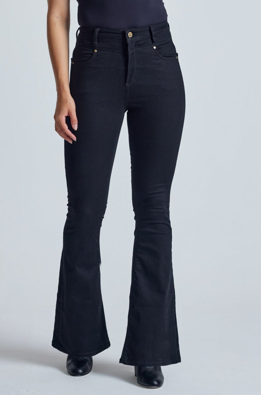 MadVin Flared Women Black Jeans - Buy MadVin Flared Women Black Jeans  Online at Best Prices in India