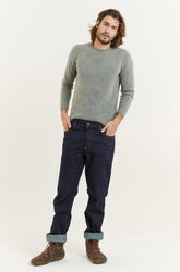 Navy Recycled Wood Twill Satch Classic American Jeans